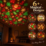Illustration of festive Christmas projection designs