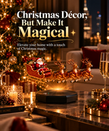 Santa’s Flying Sleigh – Magnetic Levitating Christmas Decor