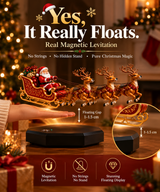 Santa’s Flying Sleigh – Magnetic Levitating Christmas Decor